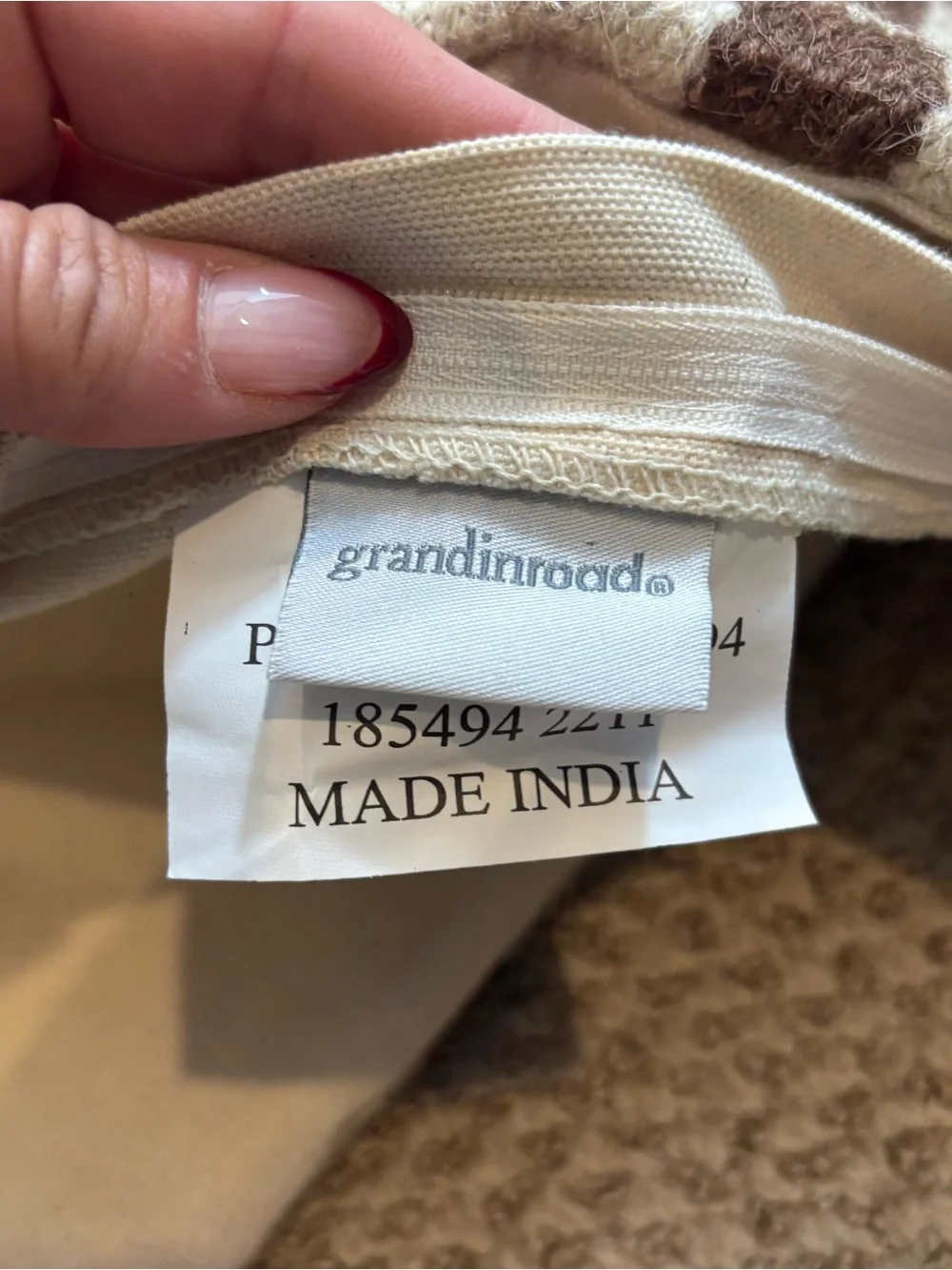 Brand new without Tags Lot of Two Grandin Road Brand Wool Blend Pillow Covers